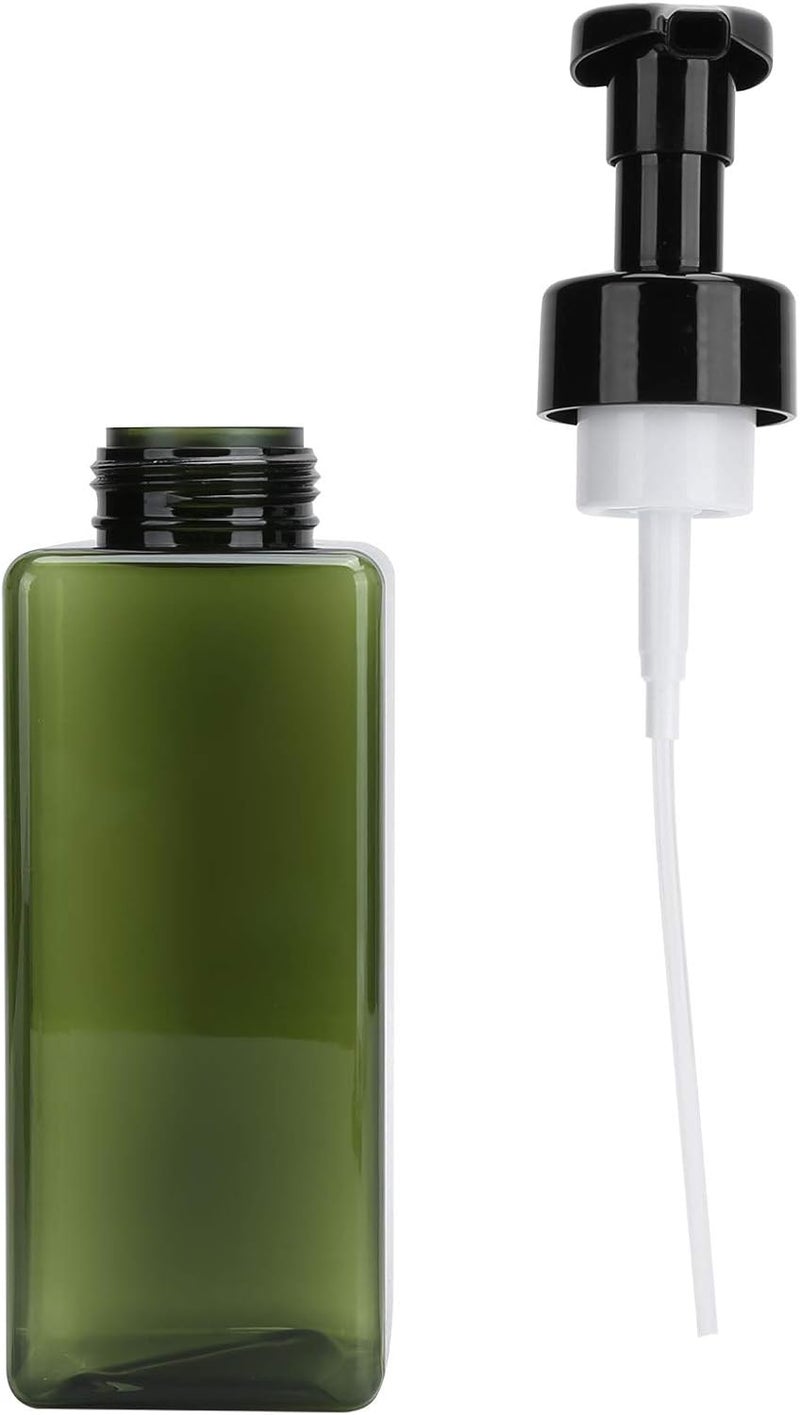 ويوبلز عبوات موزع صابون بلاستيكي بمضخة، سعة 250 مل + 450 مل، موزع صابون رغوي، موزع صابون سائل وقابل لإعادة التعبئة لليدين والشامبو والبلسم والمطبخ والحمام - عبوة من قطعتين - Image 5