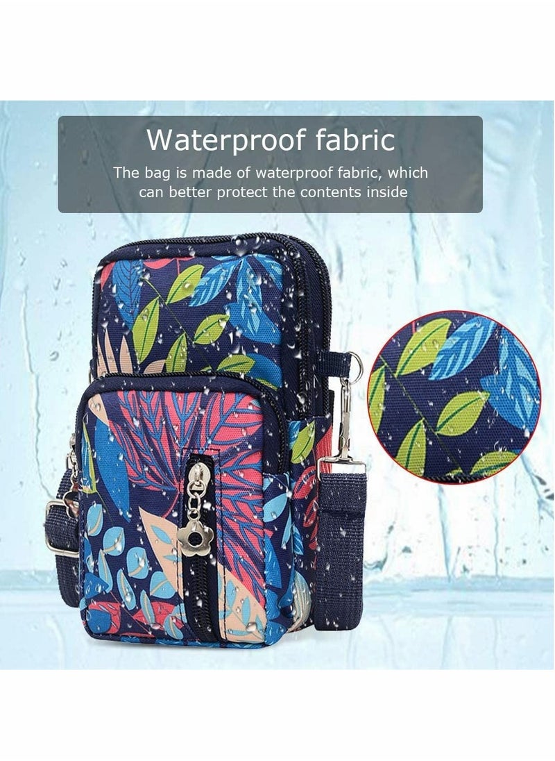 Excefore Sports Armband Outdoor Sweat-proof Running Armbag Cross-body Shoulder Casual Wallet Purse Fitness Cell Phone Bag Key Holder for iPhone 13 Pro/12 Pro/Xs Max,Galaxy S10 Plus,Huawei P30 Pro (Colorful)  - Image 3
