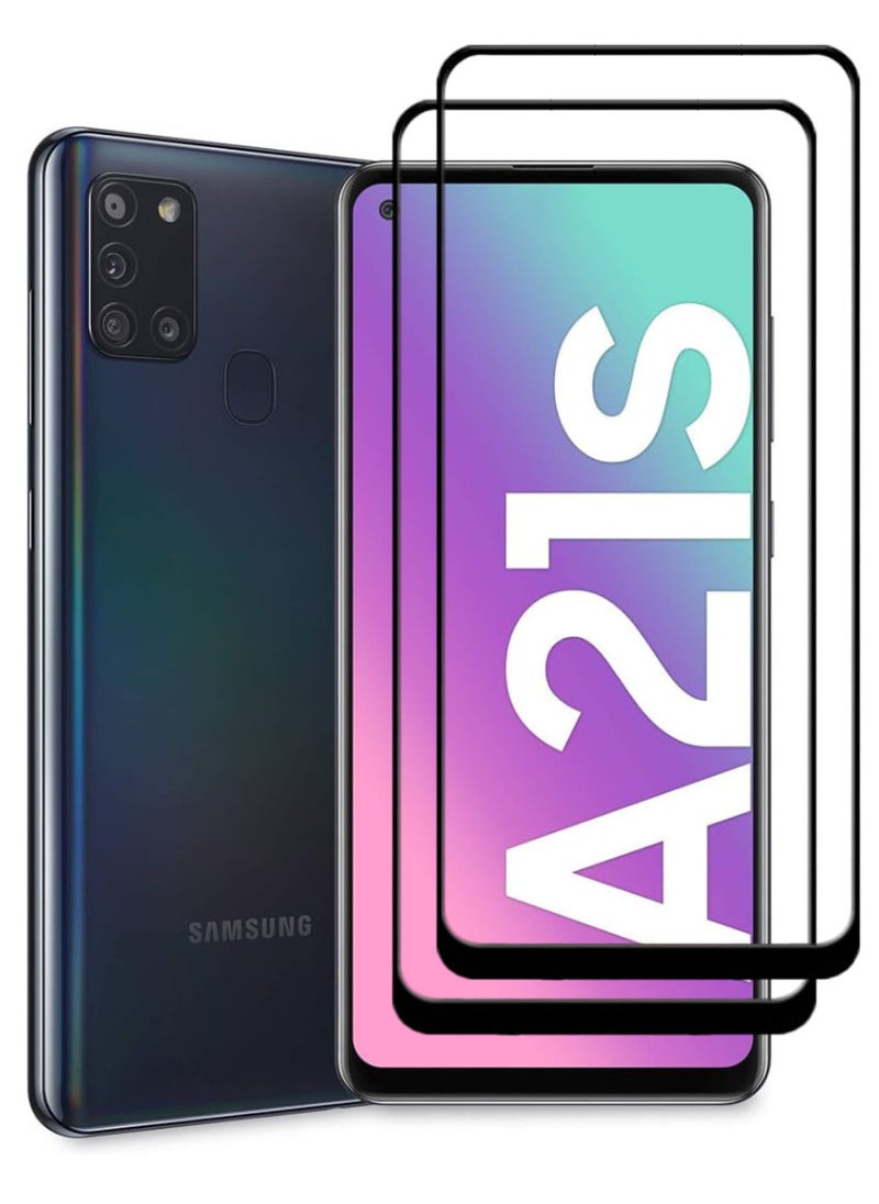 ACLIX 2 Pieces Antistatic ESD Dustproof Premium Quality High Definition Tempered Glass Screen Protector Designed For Samsung Galaxy A21s - Image 1
