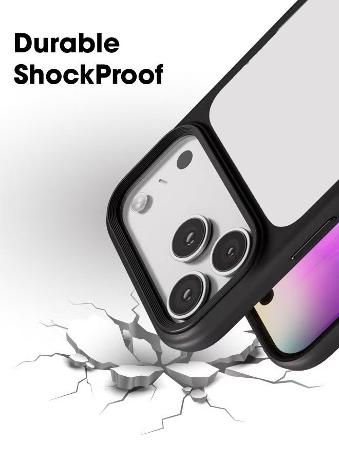 Case Compatible with Apple iPhone 17 Pro, Anti-scratch and Shock Absorbent Design, Anti-Yellowing Anti-fingerprint Phone Case - Black - Image 2