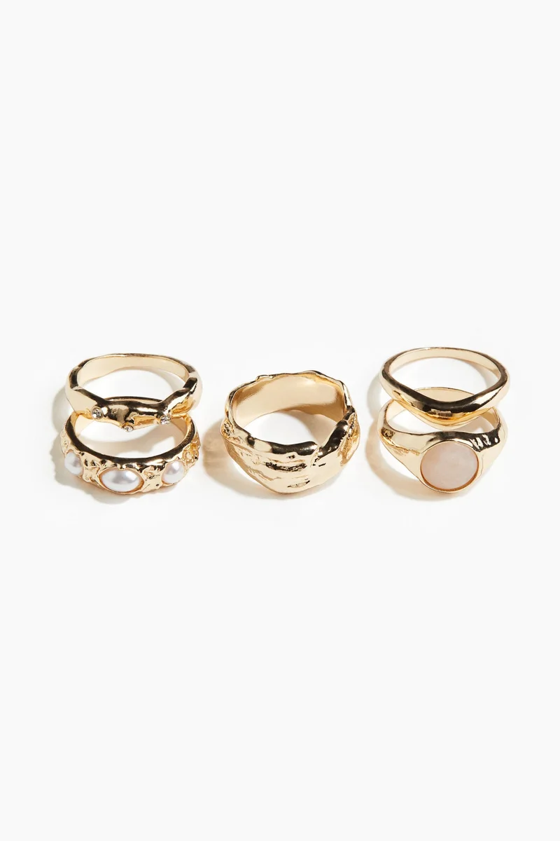 H&M 5-pack rings