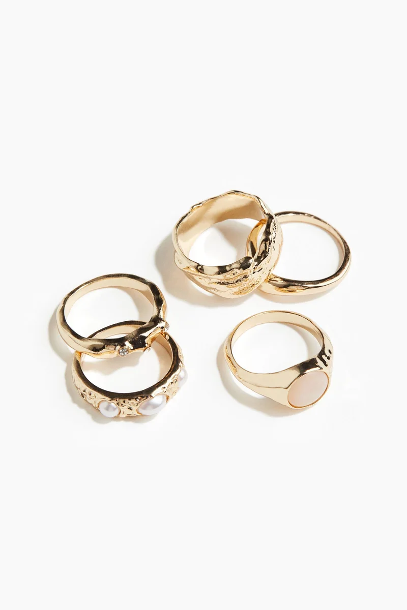 H&M 5-pack rings