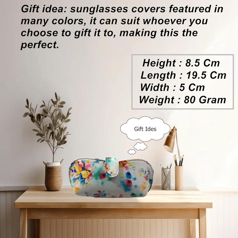 STYLE BITE Store STYLE BITE Floral Sunglasses Case for Women | Handmade Fabric Eyeglass Holder with Magnetic Closure | Stylish Spectacle Box | Gift item for Women & Men - Image 5