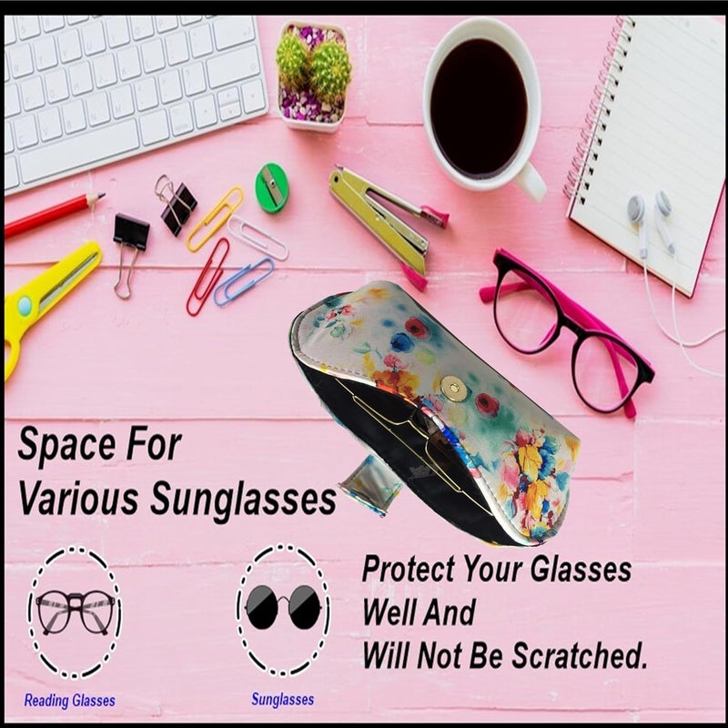 STYLE BITE Store STYLE BITE Floral Sunglasses Case for Women | Handmade Fabric Eyeglass Holder with Magnetic Closure | Stylish Spectacle Box | Gift item for Women & Men - Image 4