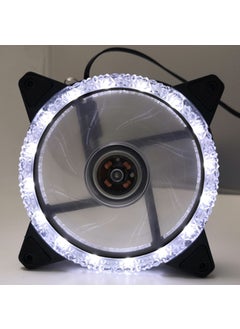 Generic Aurora Eclipse 16LED 12025 Dual Ring PC Case FanIce drill White Ice drill White 