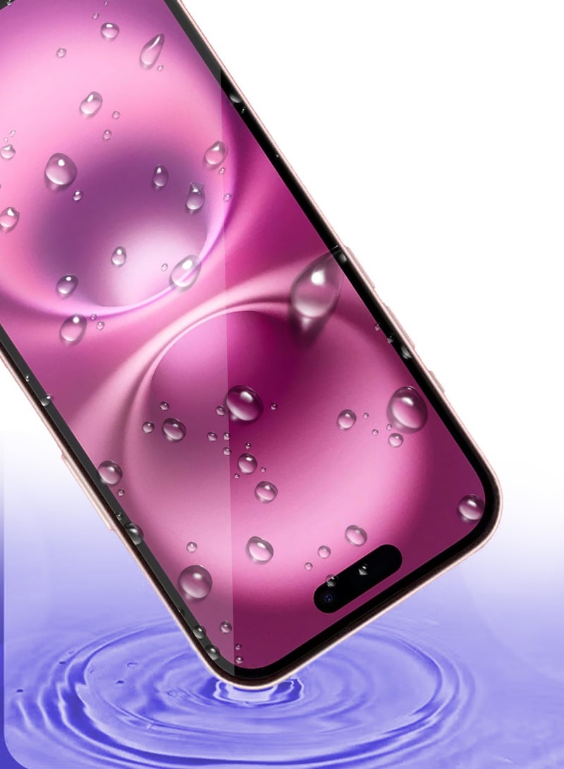 CATANES حماية شاشة لآيفون 16، درجة صلابة زجاج مقسى مقاوم للكسر، حماية شاشة تغطي كامل الشاشة، تركيب سهل - Image 4