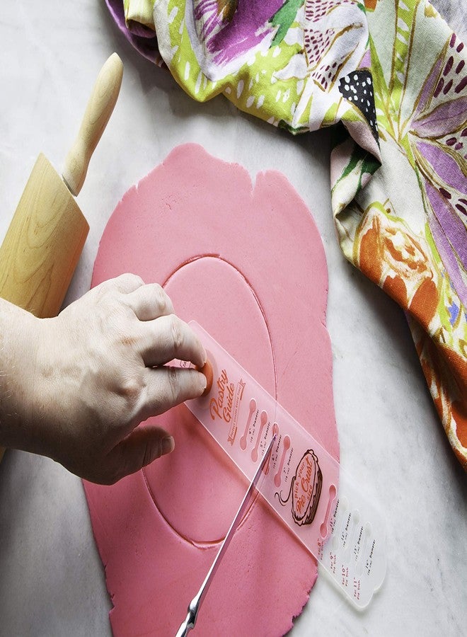 Talisman Designs Shortcrust Pastry Pie Hack 4-14 Inch Professional Pie Stencil - Perfect Circular Dough Cutting Tool (Set of 1 Pie Pastry Guide) - Image 2