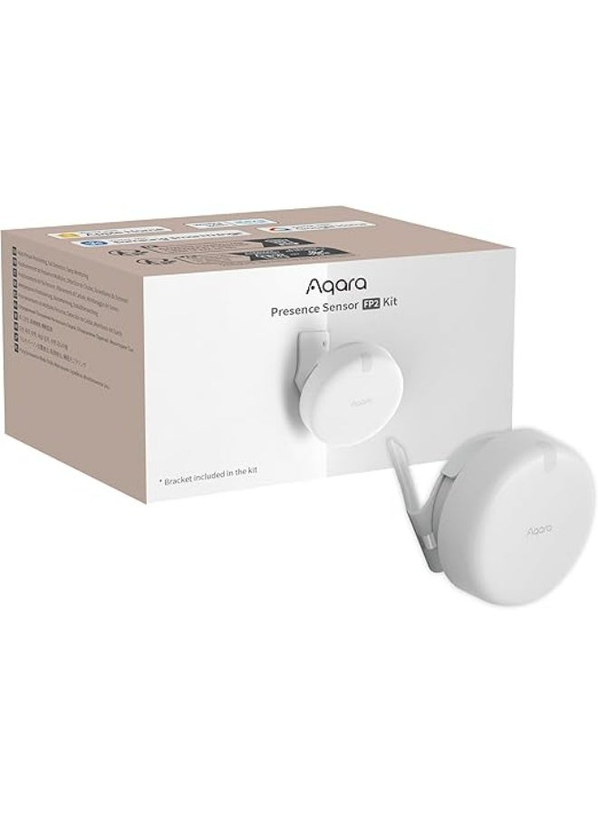 Aqara Presence Sensor FP2+ Bracket, Wired mmWave Radar Presence Detector, Zone Positioning, Multi-Person and Fall Detection, Supports HomeKit, Google Home and Home Assistant - Image 1