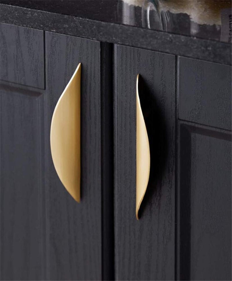 Primst Modern Light Brushed Cabinet Pulls Furniture Hardware Collection Cabinet Handles Drawer Pulls Door Pulls Kitchen Cupboard Handle Pack Of 4 (Gold S-4Pcs) - Image 3