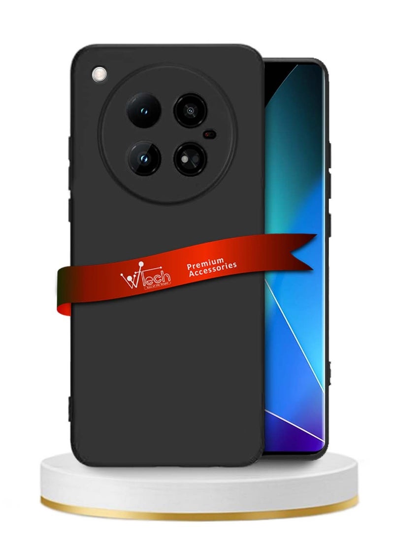 Wtech Infinix Zero 40 4G Premium Soft Liquid Silicone Case Cover - Black - Image 1