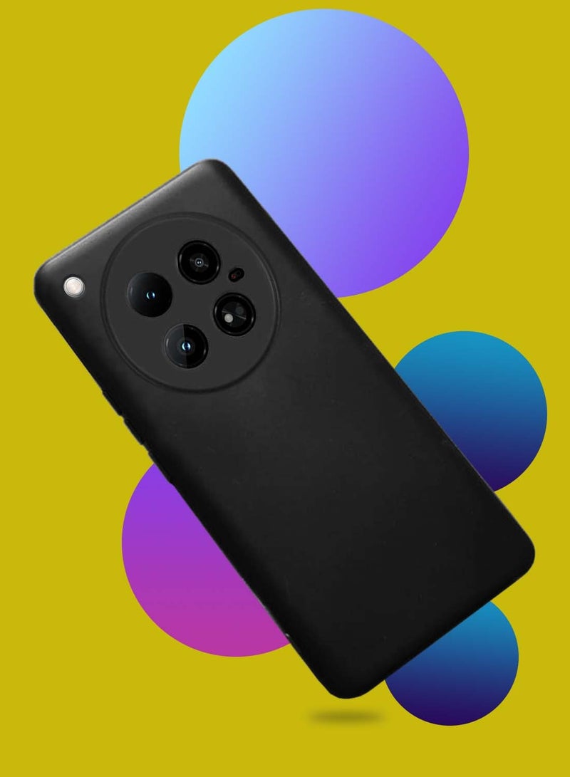 Wtech Infinix Zero 40 4G Premium Soft Liquid Silicone Case Cover - Black - Image 2