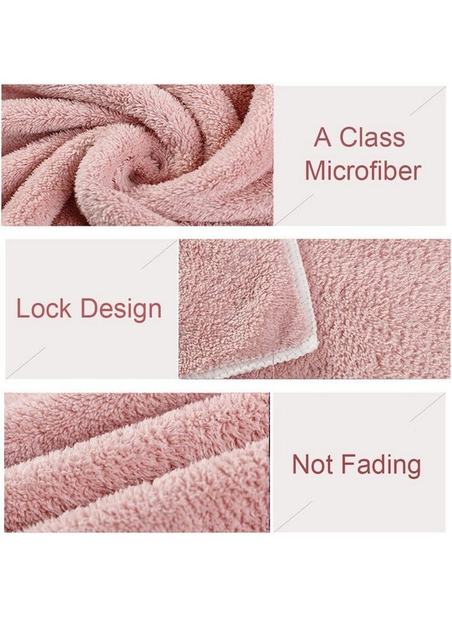 Jseng 2PC Microfiber Hair Drying Caps, Extrame Soft & Ultra Absorbent, Fast Drying Hair Turban Wrap Towels Thick Fluffy Shower Cap for Girls and Women - Image 4