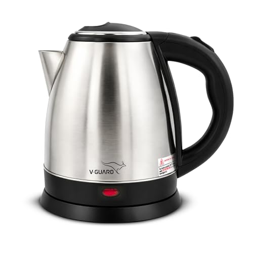 V-Guard VKS15 1.5 Litre Electric Kettle for Hot Water | 1350 W | Stainless Steel Hot Water Kettle | Power Indicator | Auto Cut-off | Boil Dry Protection | 1 Year Coverage by V-Guard - Image 1