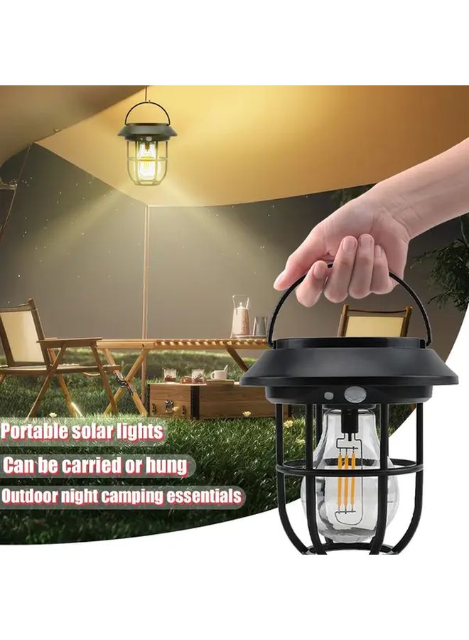 Solar Lantern Outdoor Flashlight Wall Mounted Or Ground Plug 1200mAh For Camping Emergency - Image 2