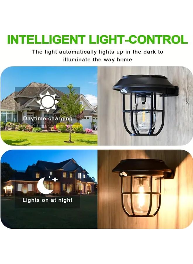 Solar Lantern Outdoor Flashlight Wall Mounted Or Ground Plug 1200mAh For Camping Emergency - Image 5