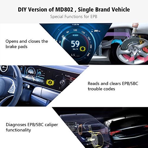 Autel Diaglink OBDII Code Reader Full Systems Diagnostic Scanner DIY Version of MD802 for Engine/Transmission/ABS/SRS/EPB/Oil Reset Service - Image 3