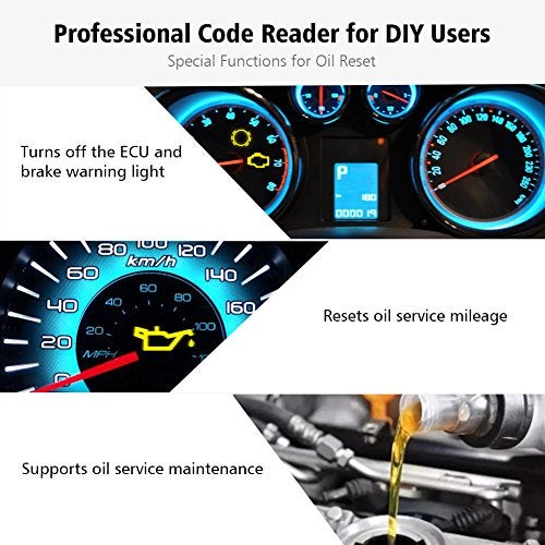 Autel Diaglink OBDII Code Reader Full Systems Diagnostic Scanner DIY Version of MD802 for Engine/Transmission/ABS/SRS/EPB/Oil Reset Service - Image 4