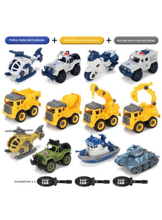 Screw Engineering Car Disassembly Screw Disassembly 2-year-old Boy 4 Suit A Car 3 Children Assembly Toys Female 6 Babies-Color:☆♥☆[disassembly And Assembly Of Police Car + Engineering + Sea, Land And Air] 12 Pieces In Total + 3 Screwdrivers♥ - pzsku/ZB411A829BC9BBE23AC92Z/45/1745502829/19476f77-0c39-419d-bbc8-ea109745a38b