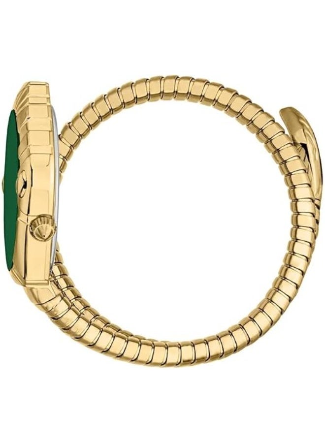 Just Cavalli Women's Analog Quartz Watch, Stainless Steel Snake Bracelet, Gold-Tone, JC1L357M0035 - Image 3