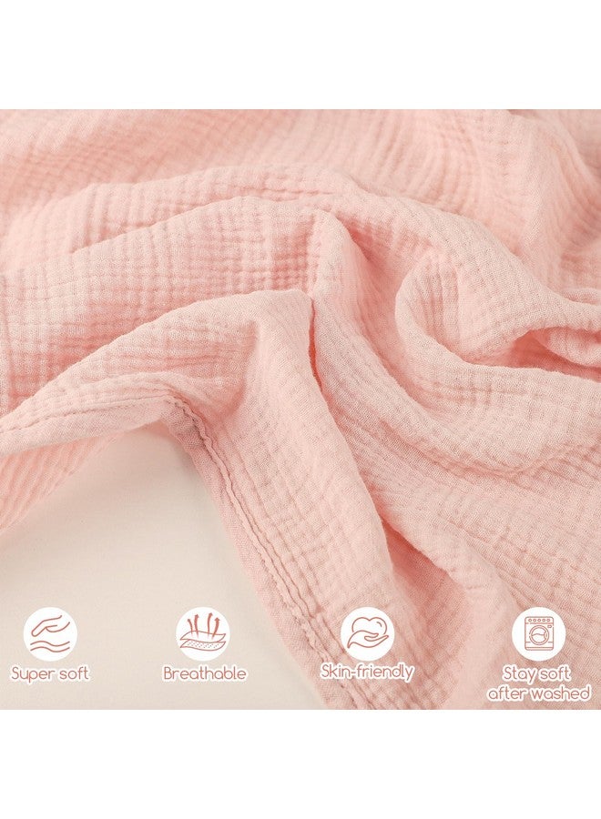 DAYEEBALL Summer Muslin Infant Car Seat Cover, Breathable Carseat Cover for Baby Girls, Multi-Purpose Breastfeeding Covers for Nursing, Pink - Image 3