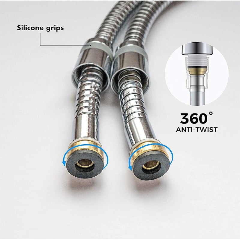 NEW!!! (5 pieces) Quality Ionic Shower head set High Pressure Rainfall Head Filter Handdheld With hose and shower attached. Can be used in RV. Filtered water. For hard water and chlorine - Image 4