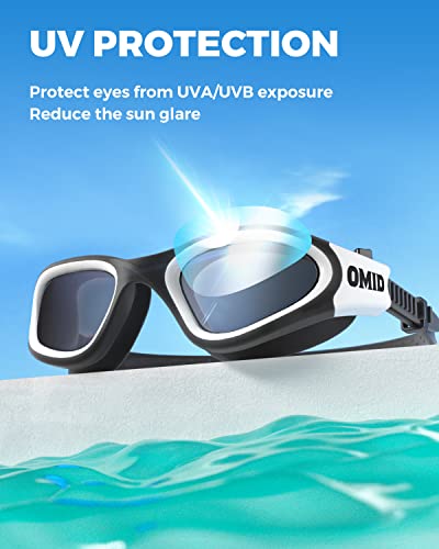 OMID Swim Goggles, P2 Polarized Swimming Goggles for Men Anti-fog Goggles Swimming for Adult Women - Image 3