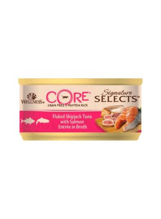 WEL CORE SS Flaked SkipJack Tuna/Salmon Adult Cat 79g