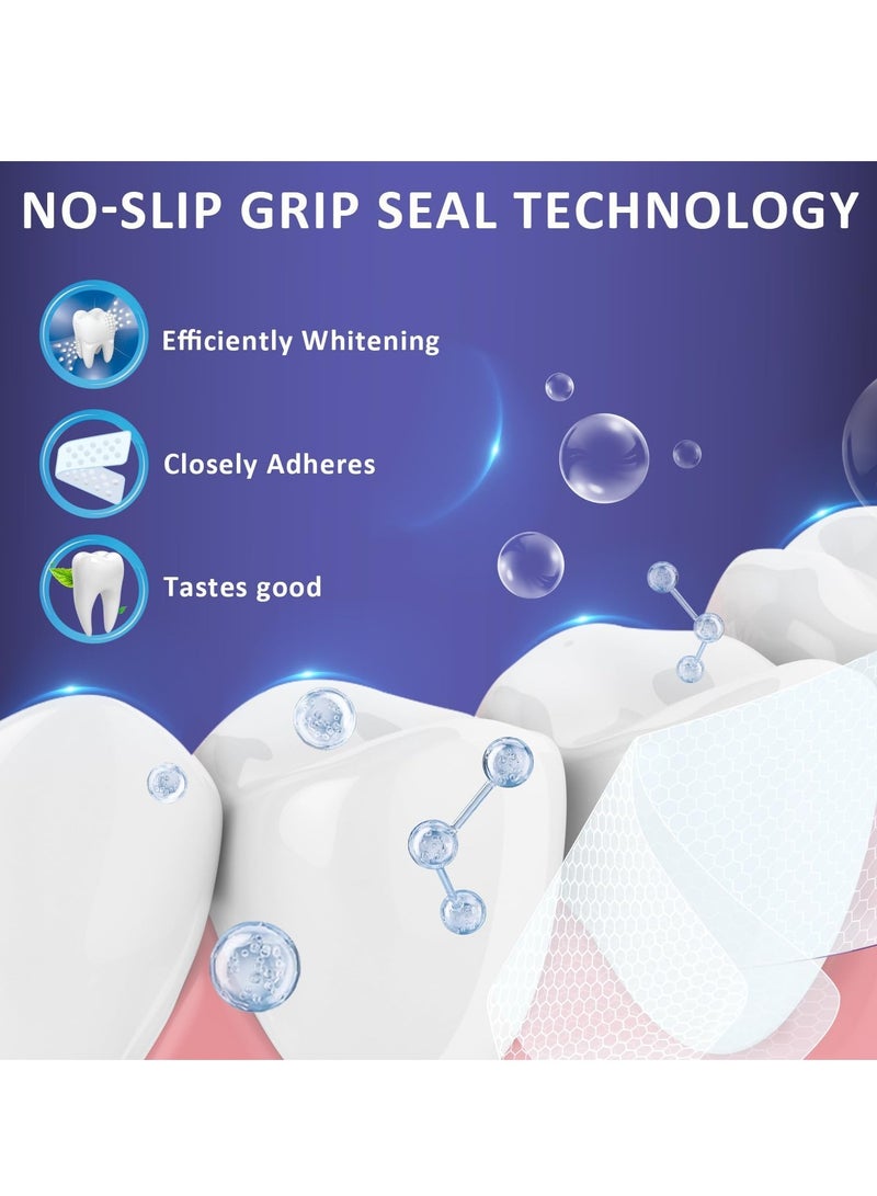 MySmile Teeth Whitening Strips 14 Treatments, Non-Sensitive Formula, Non-Slip 28 Whitening Strips for Sensitive Teeth, Fast Whitening, Safe Whitener for Smokers, Coffee Drinkers, Yellow Stains - Image 4
