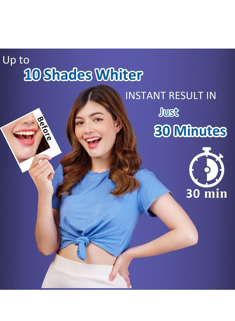 MySmile Teeth Whitening Strips 14 Treatments, Non-Sensitive Formula, Non-Slip 28 Whitening Strips for Sensitive Teeth, Fast Whitening, Safe Whitener for Smokers, Coffee Drinkers, Yellow Stains - Image 5