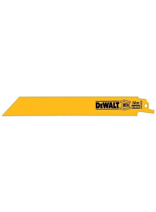 DEWALT Reciprocating Saw Blades, Straight Back, 8-Inch, 14 TPI, 5-Pack (DW4809) - Image 2