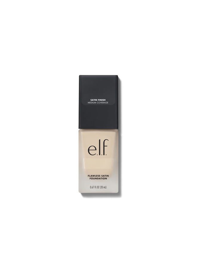 elf Flawless Satin Foundation, Lightweight & Medium Coverage, Semi-Matte Finish, Vegan & Cruelty-Free, Pearl, 0.68 Fl Oz (20mL) - Image 5