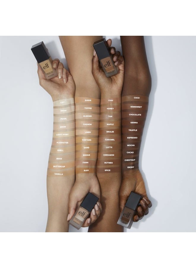 elf Flawless Satin Foundation, Lightweight & Medium Coverage, Semi-Matte Finish, Vegan & Cruelty-Free, Pearl, 0.68 Fl Oz (20mL) - Image 3