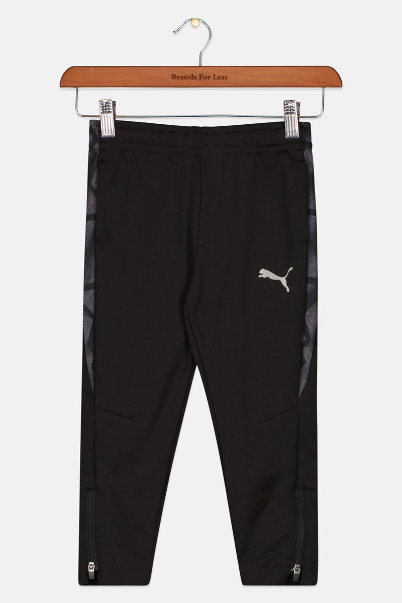 PUMA Kids Boys Brand Logo Sportswear Pants, Black Combo  - Image 1
