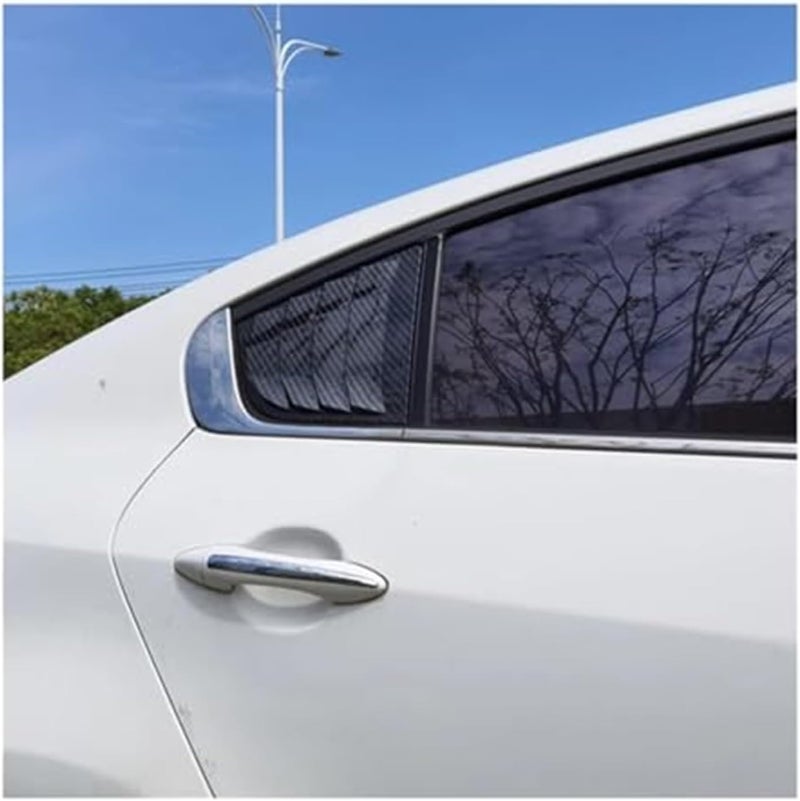 QASULER Car Rear Louver Window Cover Trim for Kia Forte K3 - Image 2