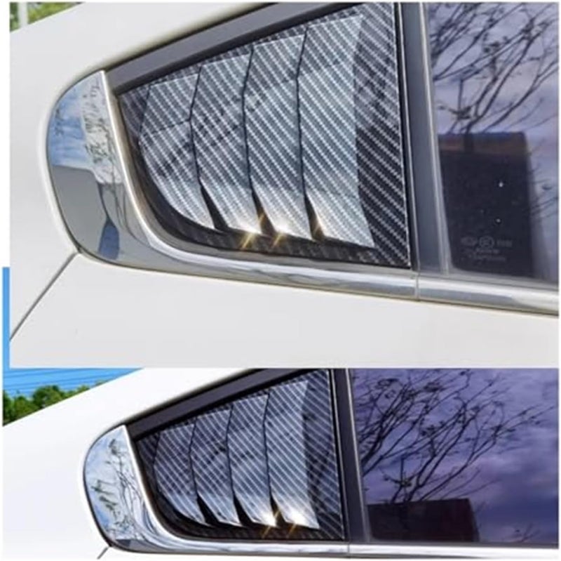 QASULER Car Rear Louver Window Cover Trim for Kia Forte K3 - Image 5