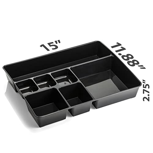 Officemate OIC, Achieva 30% Post Consumer Plastic Recycled Deep Drawer Tray, 15-1/8 X 11-1/2 X 2-1/4 in, Black - Image 2