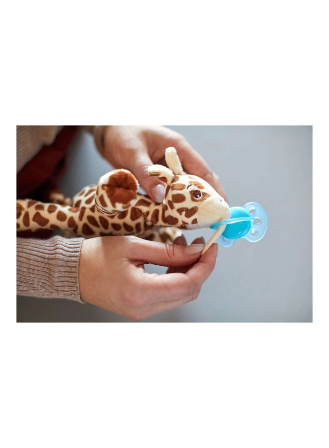Philips Avent Ultra Soft Pacifier Plush, 0-6 M - Giraffe Model - Image 4