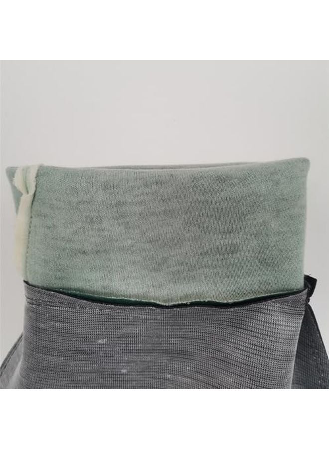 Heavy Duty Sandblasting Gloves with Holder 4 Hole Small Glove R Cotton Interior Sweat Absorbing - Image 4