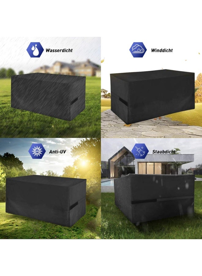 Outdoor Furniture Covers, Waterproof, Anti-UV, Upgraded Tear-Resistant 420D Oxford Fabric Garden Rattan Sofa Set Patio Table Covers 300*250*100cm - Image 1