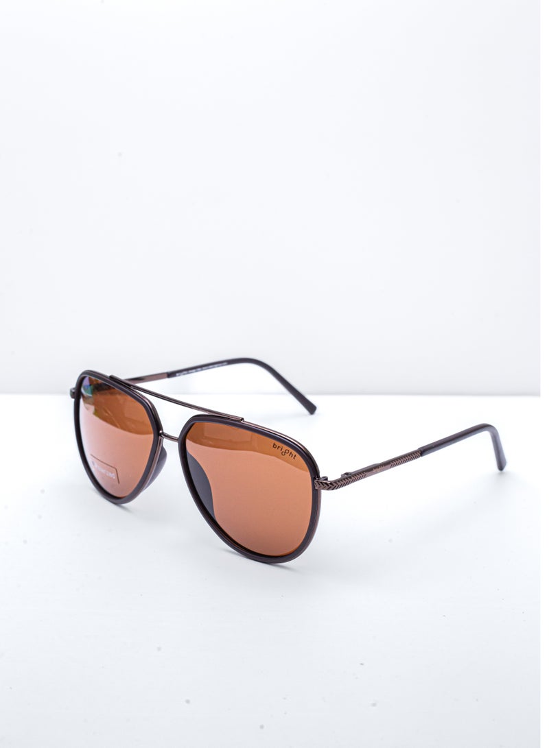 بالينو "نظارات شمسية بإطار افياتور مع عدسات مستقطبة لحماية من الأشعة فوق البنفسجية - إطار معدني متين وخفيف الوزن للرجال والنساء، مثالية للقيادة والسفر والأنشطة الخارجية" - Image 1