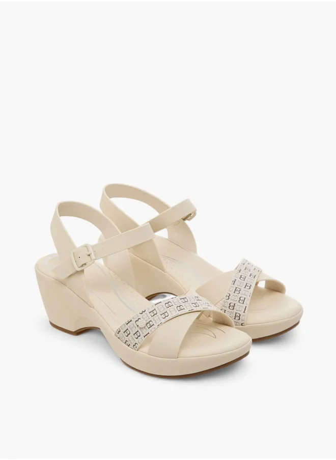 فلورا بيلا من شو إكسبرس Womens Comfort Mid Block Sandals With Slingback Closure