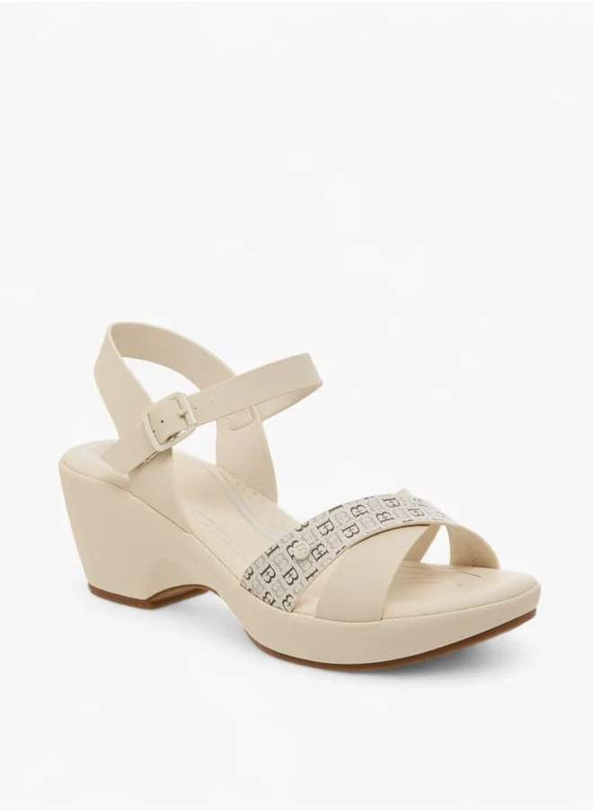 فلورا بيلا من شو إكسبرس Womens Comfort Mid Block Sandals With Slingback Closure