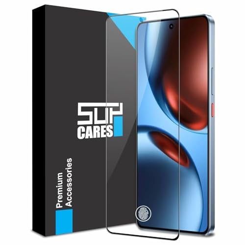 SupCares Tempered Glass for Realme GT 7, Realme GT 7T and GT 7T Dream Edition (6.78 Inch) With Installation Kit | Military-Grade Gorilla Screen Protector | Edge to Edge Coverage | Black - Image 1