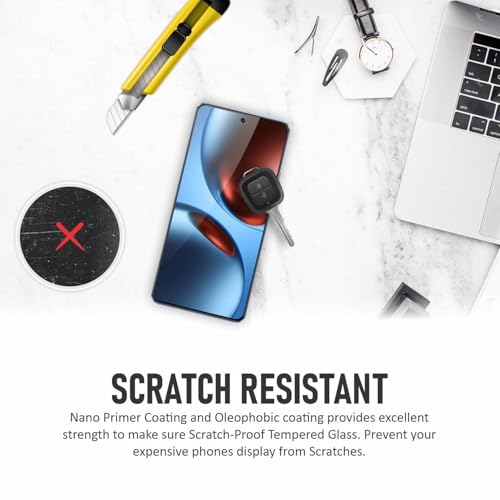 SupCares Tempered Glass for Realme GT 7, Realme GT 7T and GT 7T Dream Edition (6.78 Inch) With Installation Kit | Military-Grade Gorilla Screen Protector | Edge to Edge Coverage | Black - Image 5