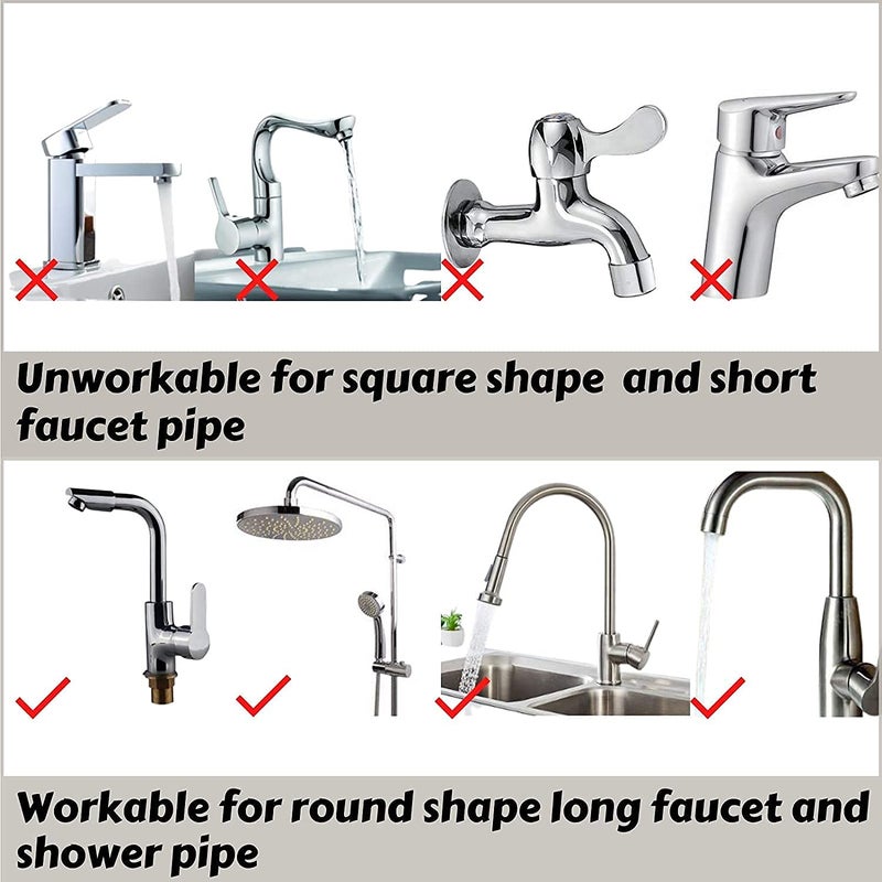ALESSO ALESSO Kitchen Adjustable Sink Faucet Shelf Stainless Steel Drain Rack for Soap Sponge Clip Hanging Holder Dishcloth Towel Rack - Image 5