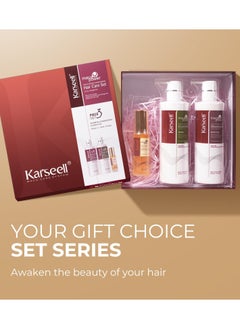 Karseell KarseellCollagen Hair Treatment Maca Essence Hair Care Set, Hair Oil Shampoo and Conditioner Set  - Image 3