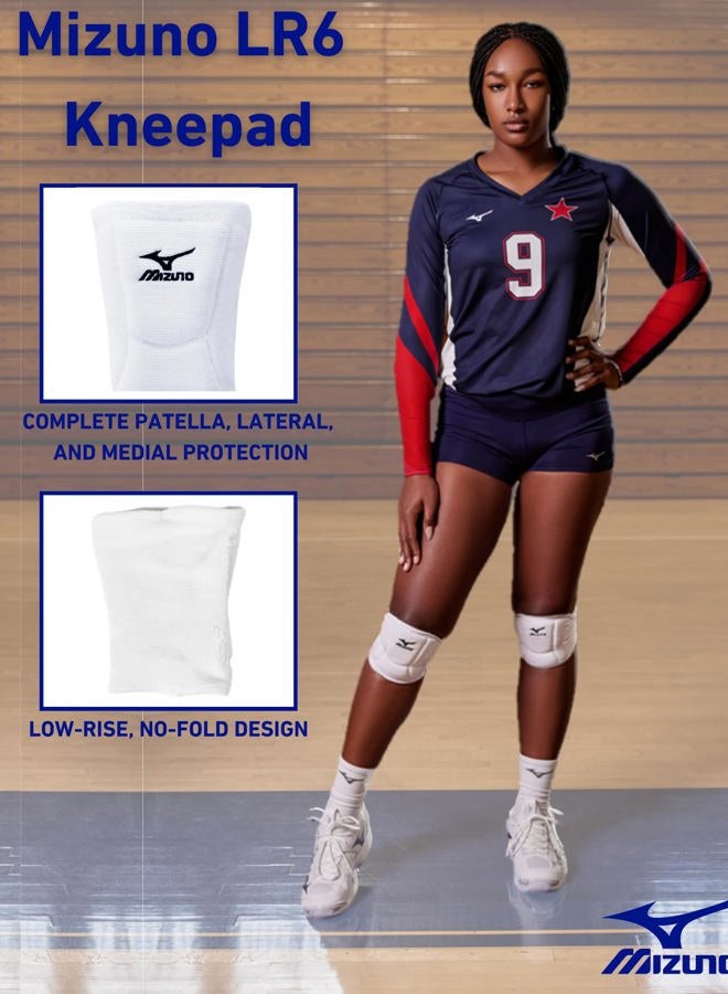 Mizuno وسادة ركبة كرة الطائرة LR6، سوداء، متوسطة - Image 2