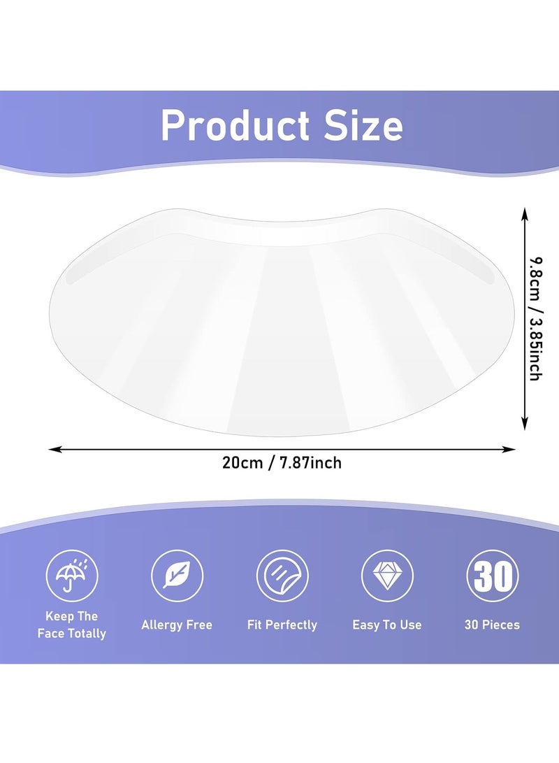 Generic Pack of 30 Disposable Plastic Eye Protection Protective Shower Visor Face Protection for Microblading Permanent Makeup Eyelash Extension Eye Cataract Surgery for Eyes and Eyebrows  - Image 3