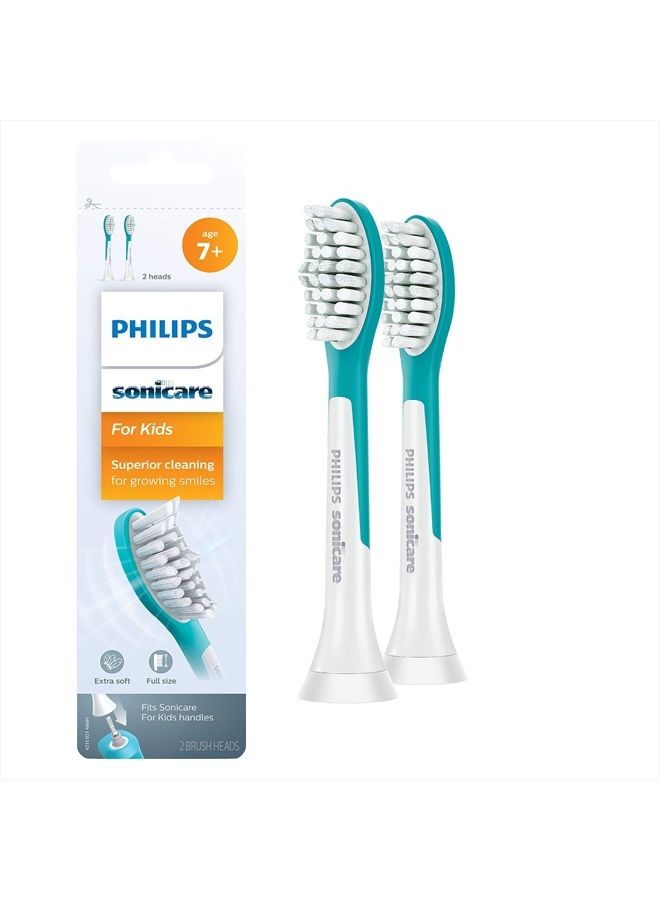 PHILIPS SONICARE Kid-sized replacement toothbrush heads remove more plaque in hard-to reach areas - Image 1