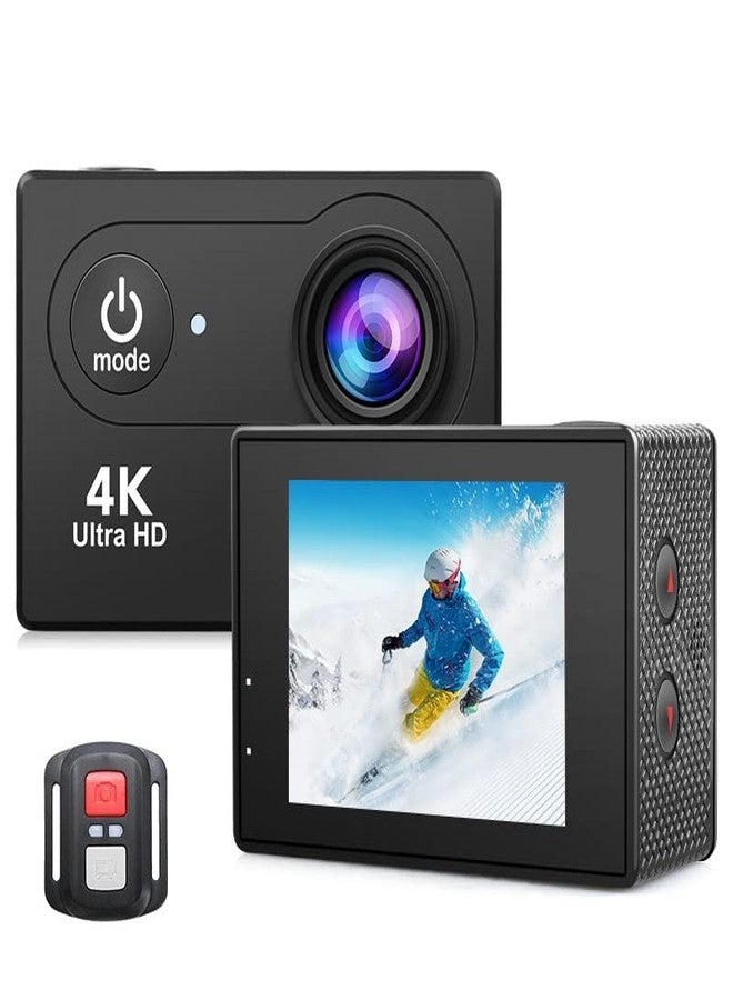 V88R كاميرا الحركة V88R® بدقة 4K و60 إطارًا في الثانية مع خاصية التثبيت، ودقة 20 ميجابكسل، وتقريب بصري 4x، وجهاز تحكم عن بعد، ومقاومة للماء حتى عمق 98 قدمًا، وكاميرا رياضية مزودة بتقنية الواي فاي للرياضات الخارجية والسفر والغوص (كاميرا حركة بدقة 4K) - Image 1